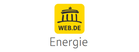 Das meiste Cashback bei WEB.DE Strom Tarif Logo